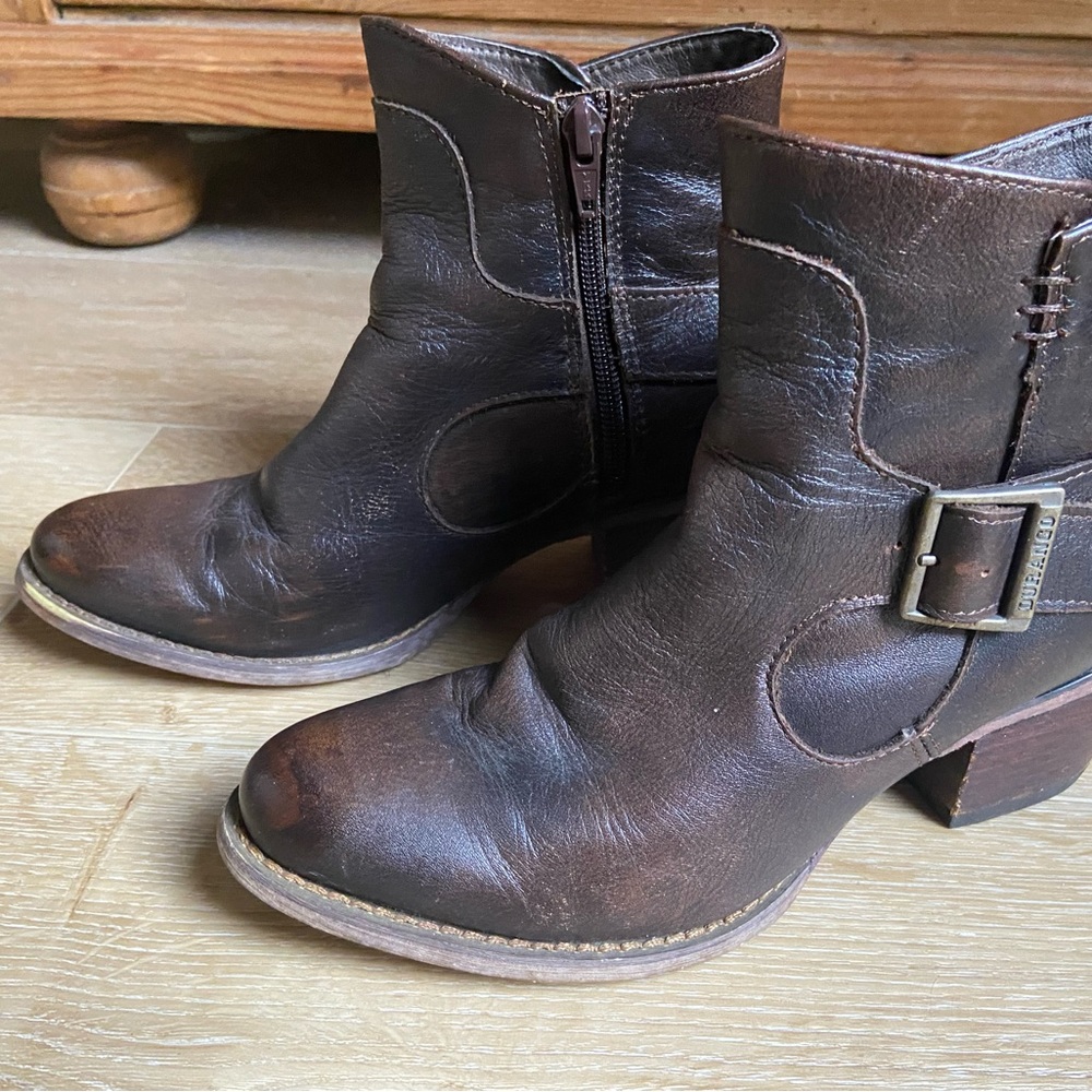 Durango brown leather boots, 6.5